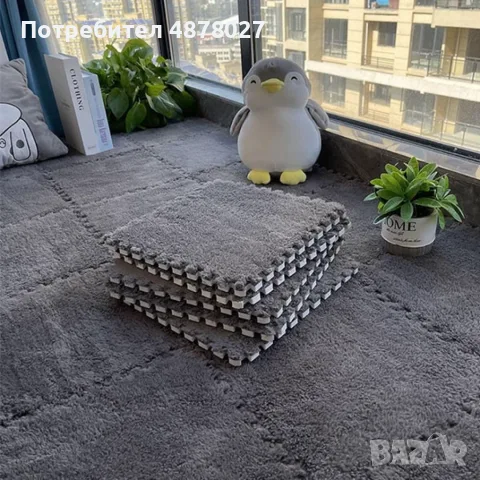 Мек килим пъзел от 10 части 1кв .м, снимка 2 - Килими - 55471495