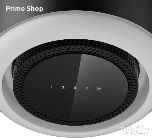 Висящ островен абсорбатор CIARRA Smart Island, 4 нива на мощност, 41 см, Wi-Fi, 550 m³/h, Черен, снимка 7 - Абсорбатори - 55436854