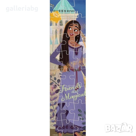 Пъзел 2 в 1 Disney Wish / Пожелание – 24 части, 48x13 см, оцветяване на гърба, снимка 3 - Игри и пъзели - 54730264