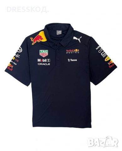 Puma x Redbull оригинална мъжка тениска с яка, 2XL размер , снимка 2 - Тениски - 54587598