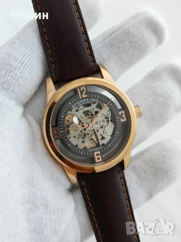 Stuhrling скелетон автоматичен НОВ, снимка 8 - Мъжки - 55364725