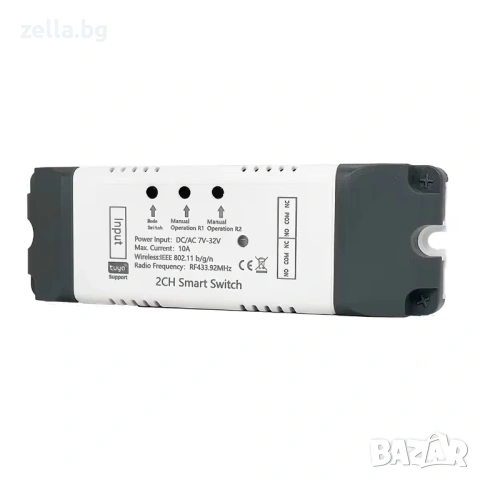 WiFi реле модул с 2 канала 5V-24V Tuya Smart Life | Гласов контрол Alexa, Google Home 10313, снимка 14 - Нумизматика и бонистика - 54663394