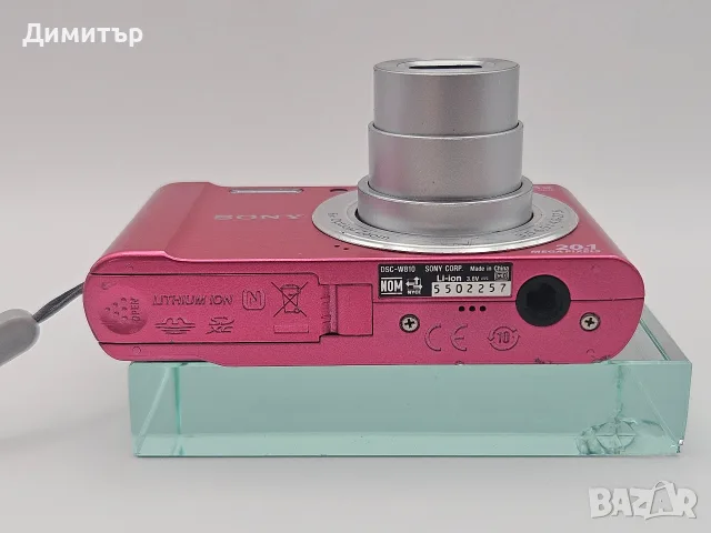 Sony cybershot W810 дигитален фотоапарат камера digital camera pink 20mp, снимка 4 - Фотоапарати - 55390050