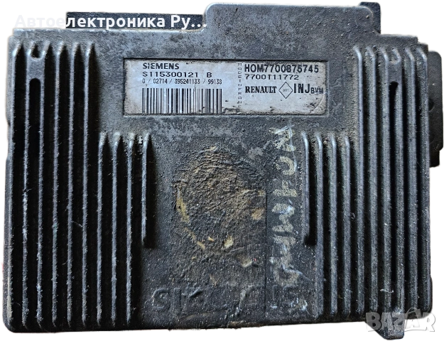 компютър RENAULT MEGANE SCENIC 1.6 SIEMENS S115300121 B, S115300121B, HOM 7700875745, 7700111772 