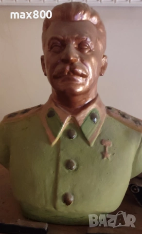Гипсова статуетка бюст на Сталин, снимка 7 - Статуетки - 54042913