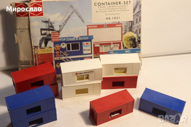 BUSCH H0 1/87 ФУРГОН КОНТЕЙНЕР ЧАСТИ АКСЕСОАРИ ЛОТ, снимка 8 - Колекции - 54485867