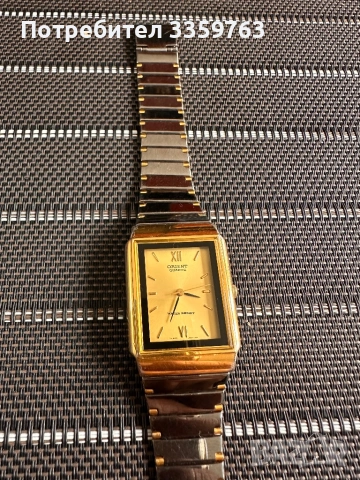 ⌚ VINTAGE ORIENT QUARTZ JAPAN – ЕЛЕГАНТЕН ПРАВОЪГЪЛЕН МОДЕЛ – ДВУЦВЕТНА ВЕРИЖКА, снимка 2 - Дамски - 54098491