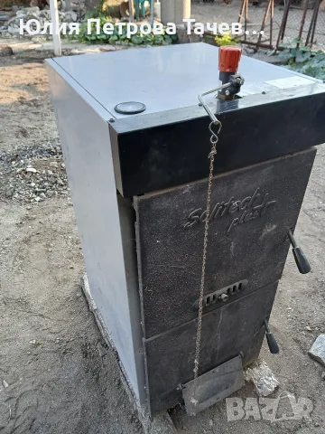 Котел на твърдо гориво - дърва и въглища, с UPS, снимка 2 - Камини - 55485124