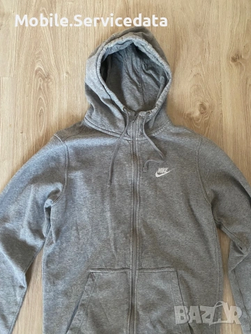 NIKE M Club Hoodie FZ BB – Суитшърт/Худи с цип, Размер S, Стилен и Удобен, снимка 2 - Суичъри - 54084223