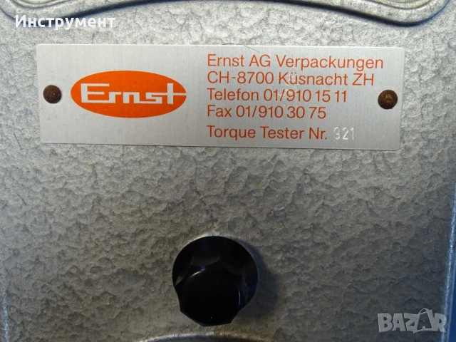 Силомер Ernst Torque tester №921/№911 300-0-300Ncm/50-0-50Ncm, снимка 4 - Други инструменти - 54855099