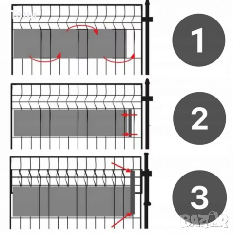 Антрацитна оградна лента 19 см x 35 м – UV устойчива и лесна за монтаж, снимка 9 - Огради и мрежи - 54140661