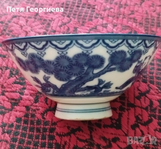 Красиви порцеланови купички и пръчици за хранене, снимка 4 - Сервизи - 48110365