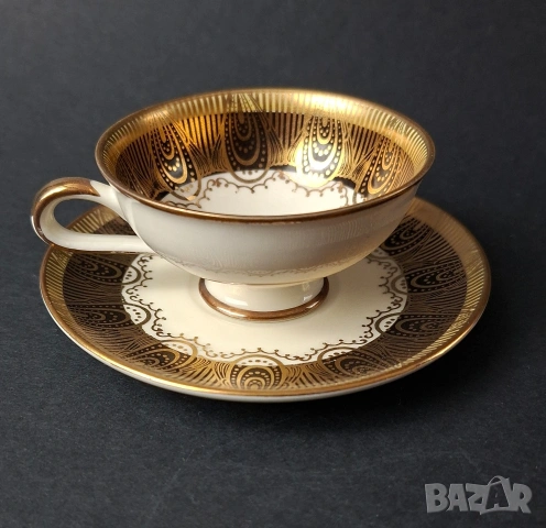 Порцеланова чаша и чинийка за кафе - Winterling