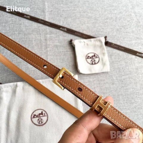 вносен кожен колан от естествена кожа в кутия на марката  hermes Louis Vuitton fendi 