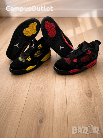 Jordan Retro 4 /Red And Yellow Thunder/45 номер/ПАКЕТНА ЦЕНА, снимка 5 - Маратонки - 54880980