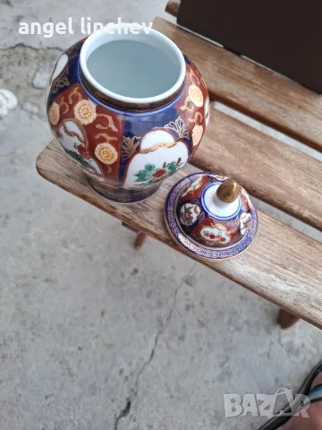 старини комплект порцеланова купа и бордуче на извесна японска марка, снимка 2 - Други - 55407085