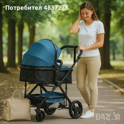 Детска количка 2 в 1, снимка 6 - Детски колички - 55502254