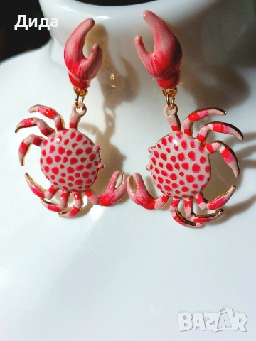 Обеци "Морски рачета", снимка 5 - Обеци - 53958194