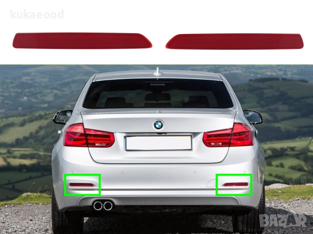 Рефлектор за задна броня на BMW 3 F30 Facelift, снимка 3 - Части - 54104462