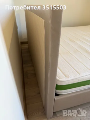Продавам запазена спалня в комплект с подматрачна рамка и двулицев матрак. , снимка 5 - Спални и легла - 55568841