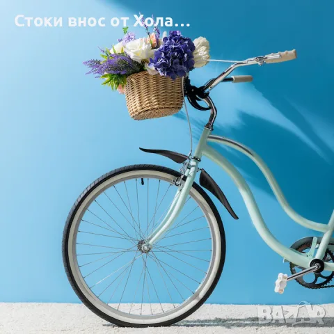 Комплект калници Relaxdays, преден и заден, черен, 10.5x55x7.5 см, за велосипеди 24-28 инча, снимка 2 - Аксесоари за велосипеди - 55409104
