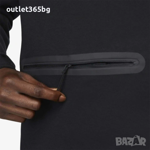 Nike - M NK TCH FLC HZ TOP Оригинал Код 837, снимка 3 - Спортни дрехи, екипи - 54212224