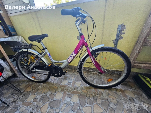 Детско колело Pegasus SX Sport 2401 – 24 цола, 3 скорости, с багажник + допълнителен кош, снимка 8 - Велосипеди - 55243287