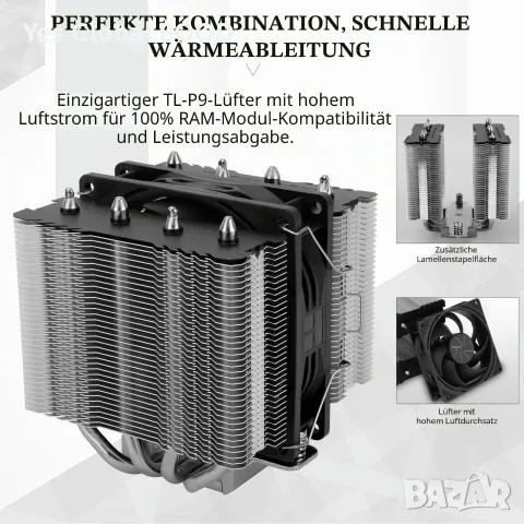Thermalright Peerless Assassin 90 SE двукуполен CPU охладител, снимка 4 - Други - 55449971