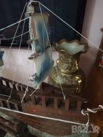 голям макет на кораб от Италия, снимка 2 - Други ценни предмети - 54175193