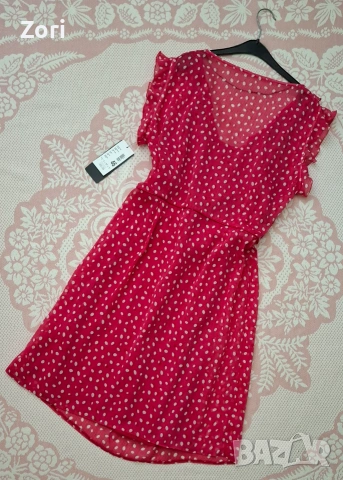 Червена рокля на бели точици XL/2XL , снимка 5 - Рокли - 54974507