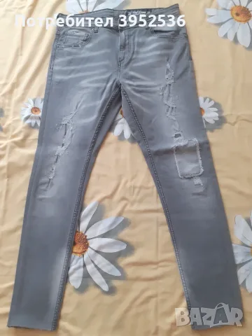 14 чифта мъжки маркови дънки, размерМ 32/33 като нови !! Модела е skinny, ластичен по тялото !!!, снимка 3 - Дънки - 55572058