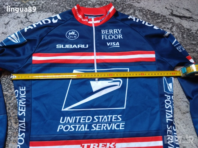 Nike USPS Вело Джърси M, снимка 2 - Спортни дрехи, екипи - 55125992