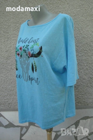 3XL Нова  синя блуза Misslook , снимка 3 - Тениски - 55288880