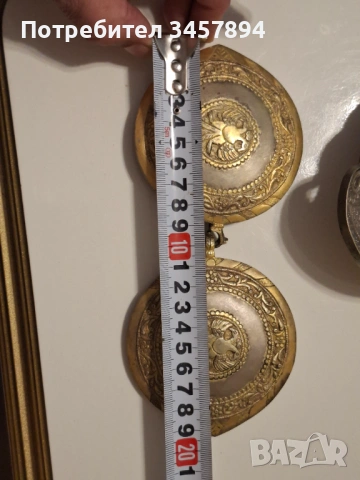 Възрожденски сребърни пафти със живачна позлата, снимка 4 - Антикварни и старинни предмети - 54146404