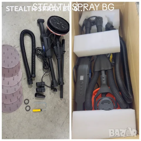 Шлайф машина за стени и тавани STEALTH Pro, снимка 4 - Шлайфмашини - 55358651