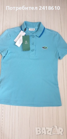 Lacoste Slim Fit Pique Cotton Womens Size 40 - M НОВО! ОРИГИНАЛ! Дамска Тениска!, снимка 6 - Тениски - 53759272