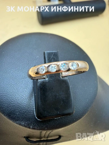 Златен пръстен /375/, снимка 4 - Пръстени - 54197306