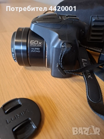 Продавам фотоапарат Panasonic Lumix DMC-FZ72. 60х оптично увеличение, снимка 2 - Фотоапарати - 55239375