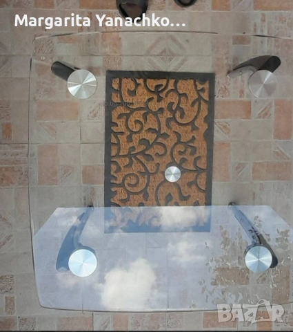 Стъклена холна масичка, снимка 5 - Маси - 54587974
