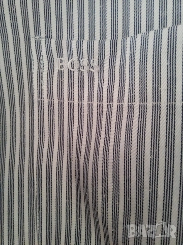 Две мъжки, маркови ризи на BOSS и celio р-р XL, снимка 2 - Ризи - 54349752