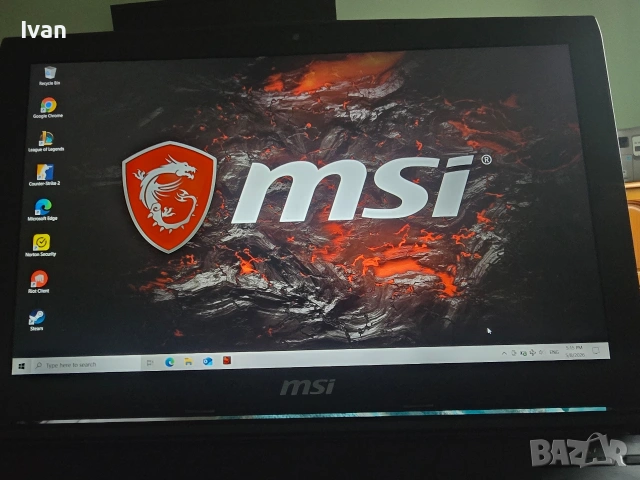 Лаптоп MSI, снимка 2 - Лаптопи за игри - 54779362