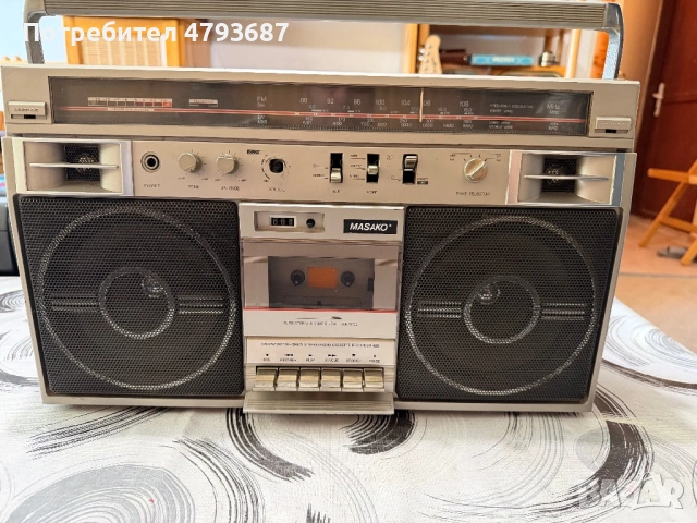 Радиокасетофон Masako, снимка 3 - Радиокасетофони, транзистори - 54165625