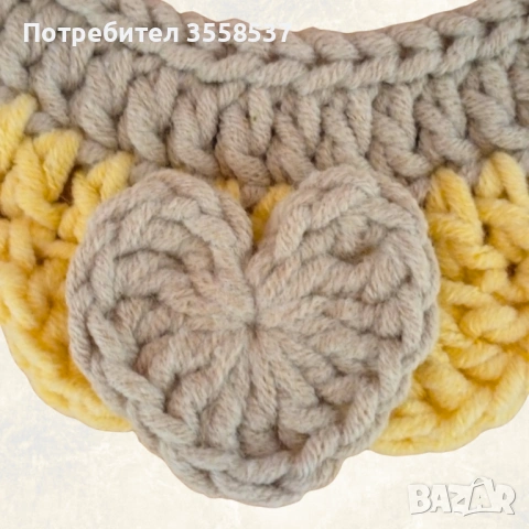 Ръчно плетена декоративна яка за домашни любимци – стилна и удобна, снимка 9 - За кучета - 54051898