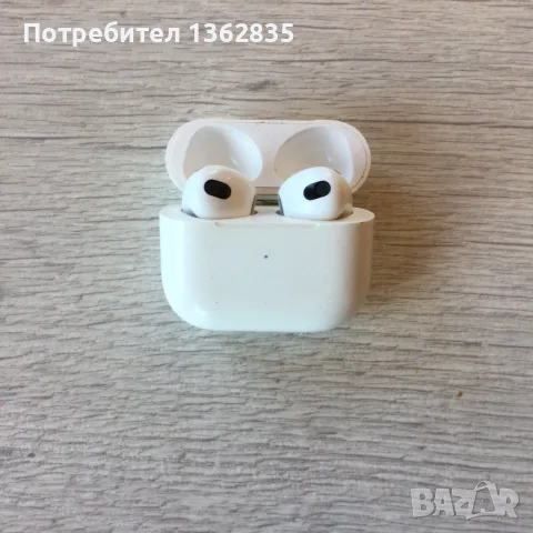 100 % оригинални безжични bluetooth слушалки APPLE AIRPODS 3 generation A2564 ( КАТО НОВИ ) от САЩ, снимка 4 - Слушалки, hands-free - 55359573