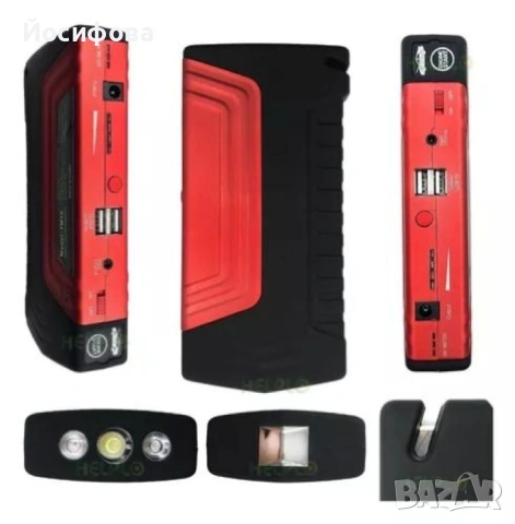 JUMP STARTER TM15 (50800 mAh) + КОМПРЕСОР – 2 В 1 СПАСИТЕЛ!, снимка 5 - Аксесоари и консумативи - 54266534