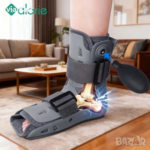 Ортопедична шина за глезен Salorie с въздушна компресия, Тип ботуш, 360° стабилизация, снимка 14 - Ортези и протези - 54205744