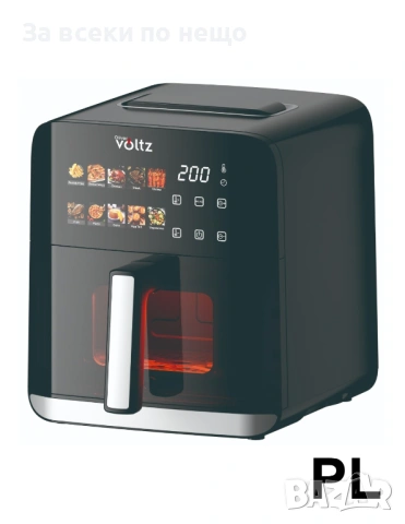 Фритюрник Air Fryer Oliver Volzt OV51980CF, 1800W, кошница 8 литра, LED дисплей Код P2092, снимка 4 - Фритюрници - 54037796