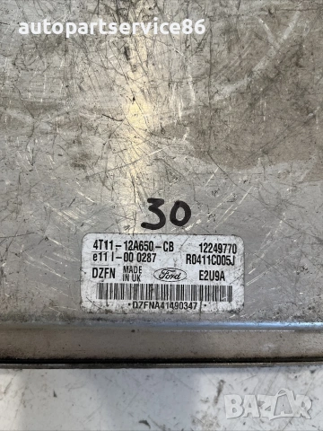 Модул за управление на двигателя (ECU) за Ford Transit Connect 1.8 TDCi (2006) 4T11-12A650-Cb, снимка 2 - Части - 55047407
