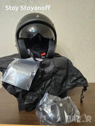 Мото каска Duchinni D501 Solid Matt Black Open Face – Нова