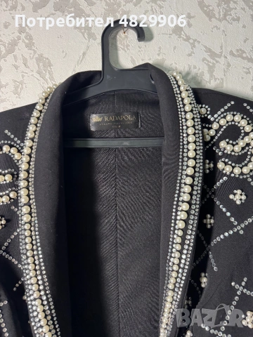✨ Черно луксозно сако RADAPOLA Luxury Collection , снимка 2 - Сака - 54577948